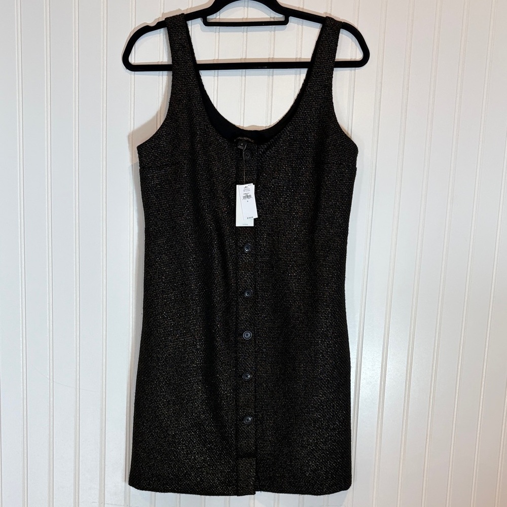 Banana Republic Sparkling Black Mini Dress